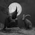 create black and white fantasy art