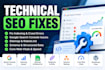 fix technical SEO issues, indexing errors and google search console