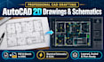 create technical autocad 2d drawings