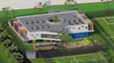 design modern 3d school campus models, educational institution animations, vray