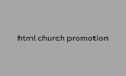 do html church promotion