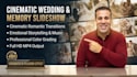 create a cinematic wedding and memory photo slideshow