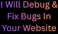 debug and fix bugs in your website or web app