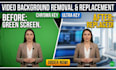 remove video background using chroma key ultra key green screen