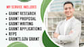 do grant writing, grant proposal, grant research and grant application, rfps
