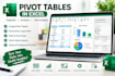 create pivot tables and interactive excel dashboards