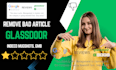 remove bad article, glassdoor, indeed mugshots, gmb