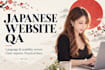 review your japanese website for language and usability issues