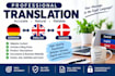 be your german english and danish language