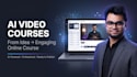 create ai video course with scripts and ai avatar