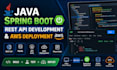 develop spring boot rest API  with java