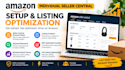 setup amazon individual seller central and listing optimization