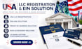 register a USA llc, wyoming llc and assist with ein application