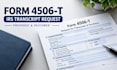 prepare form 4506t for irs tax transcript and income verification