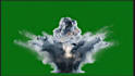 create realistic water explosion vfx on green screen