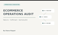 audit and improve your ecommerce returns and fulfillment operations
