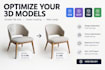 optimize glb and gltf 3d models for websites and ecommerce
