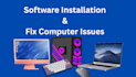 install software, repair, fix windows, computer, pc, laptop remotely