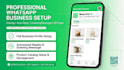 setup whatsapp business profile catalog and auto reply