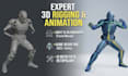 3d character rigging arkit 52 blendshapes unity ue5 game ready blender rig fix