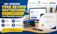provide peer review invitation from a reputable journal