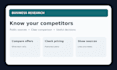 compare 5 saas competitors pricing and features in a sourced report