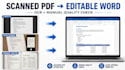convert scanned PDF to editable word using ocr