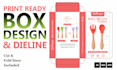 design custom packaging box, product box and mailer box with dieline