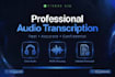 transcribe audio video to text accurately