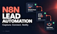build n8n automation for website leads and CRM integration