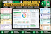 desgn excel google sheet spreadsheet planner budget wedding meal finance invoice
