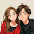 draw aesthetic anime couple art