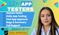 provide closed app testers 20 tester mobile app testing google play 12 testers