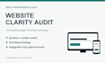 audit your landing page for clarity and conversion friction