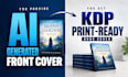 design a KDP book cover from your ai generated front cover