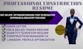 write a modern ats friendly construction CV and resume