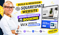 build squarespace website redesign squarespace booking wix website development