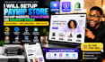 setup payhip store, payhip website, stan store, or shopify store