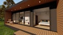 design 2d 3d custom tiny house off grid tiny homes  adu modern cabin