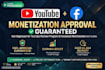setup youtube adsense and facebook in stream ads monetization