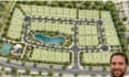 do autocad 2d site plan, town, parcel land subdivision planning