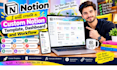 create a custom notion template, dashboard and workflow