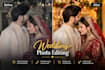 professionally edit wedding photos
