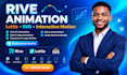create rive animation, lottie animation and svg animation