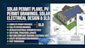 do solar permit plans, pv permit drawings, solar electrical design and sld