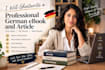 ghostwrite a professional german ebook and article