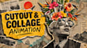 animate a compelling video in creative cutout and collage style