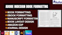 adobe indesign book formatting, indesign magazine design, manuscript formatting,