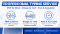 do ms excel data entry typing and assignment work