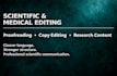 edit and proofread scientific and medical manuscripts